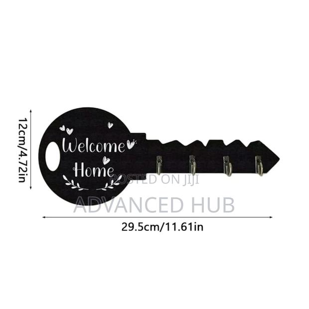 Wall Mounted Decorative Wooden Key Holder - thumbnail 4