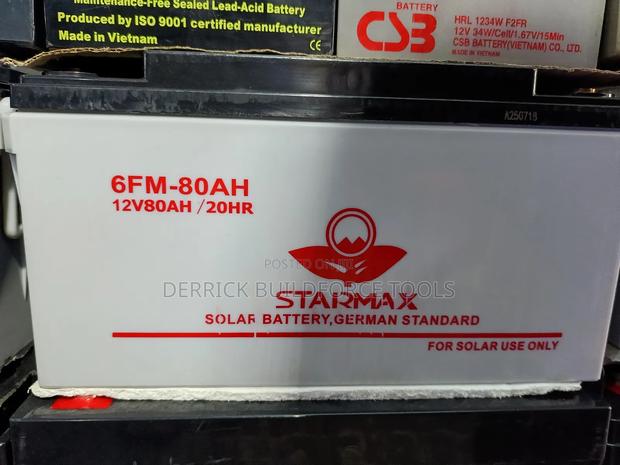Starmax 80ah 12v Deep Cycle Solar Battery - main view