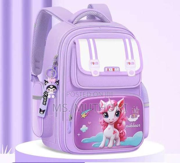 Girls Unicorn Orthopedic Quality Children School Backpack