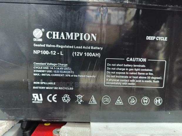 Champion 100ah 12v Deep Cycle Solar Battery