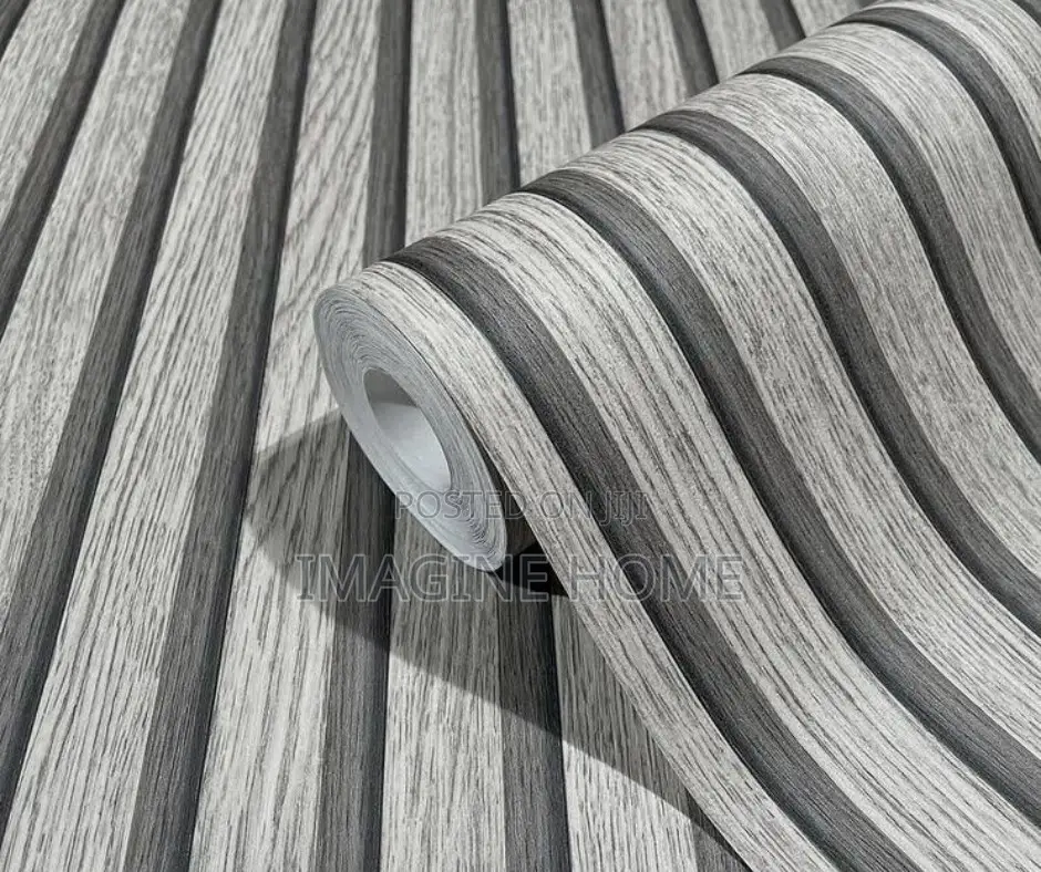 Fluted Wallpaper Living Room