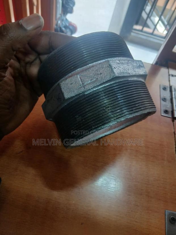 Galvanised Hex Nipple 4" - main view