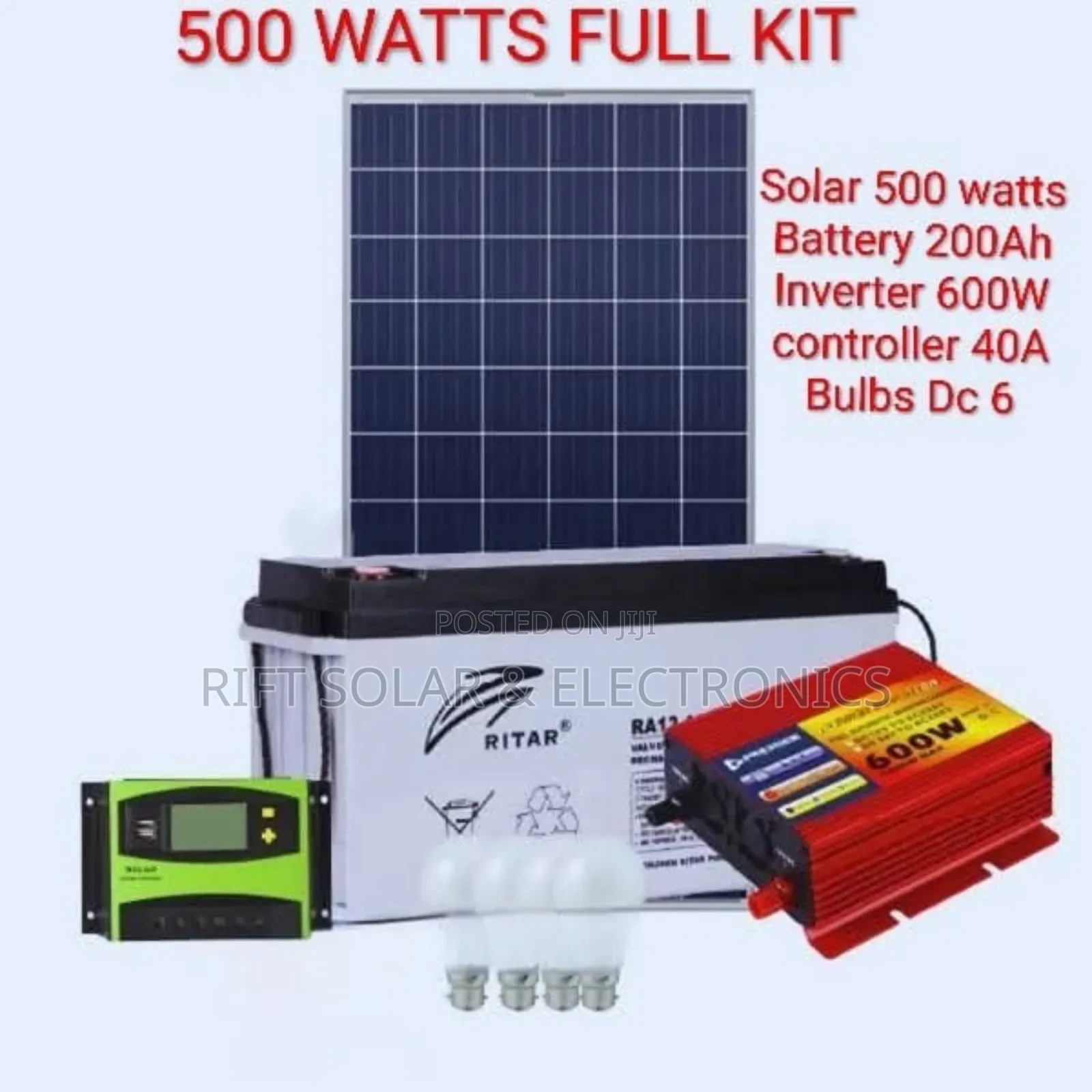 500 Watt's Full Solar System
