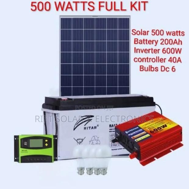 500 Watt's Full Solar System - main view