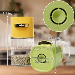 *New 180ml Glass Quantitative Seasoning Jar