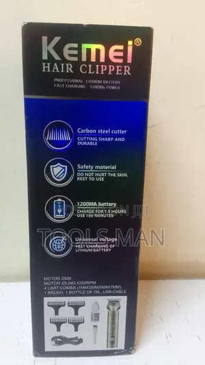 Kemei Km-1635 Rechargeable Hair Clipper.