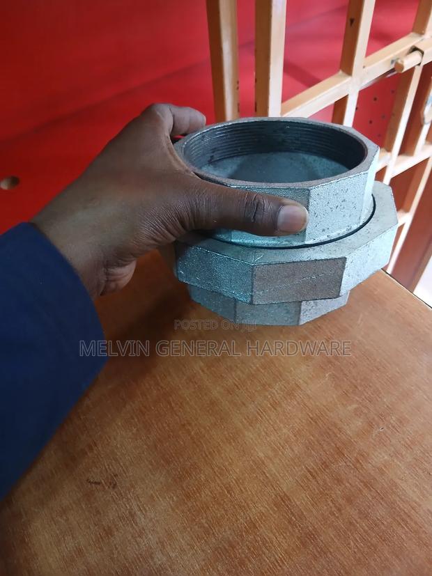 Galvanised Union 4" - main view