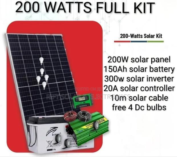 200 Watts Solar Full Package