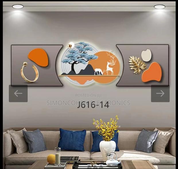 3pc 3in1 Decor Wall Clock Elegant Wall Hanging - main view