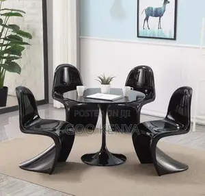 Home Table; Elegant Tulip Table With Rock Plate Surface