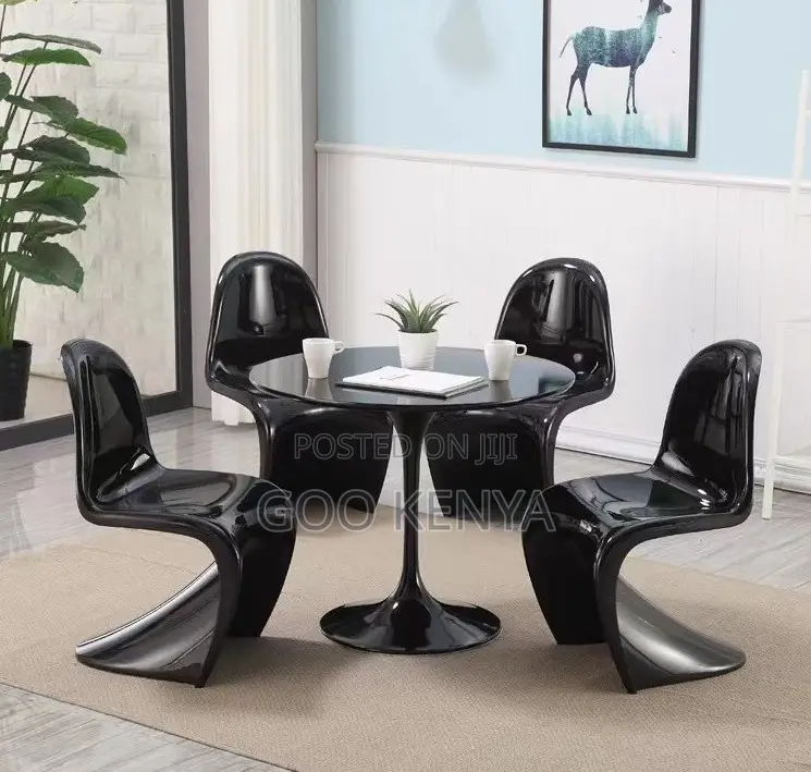 Home Table; Elegant Tulip Table With Rock Plate Surface