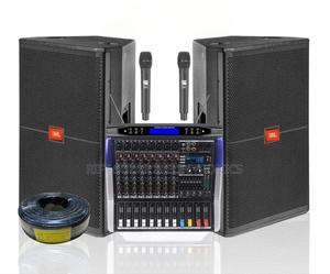 8 Channels Pro Powered Mixer -(2)15" JBL Speakers - 150m Wireless Mic - thumbnail 2