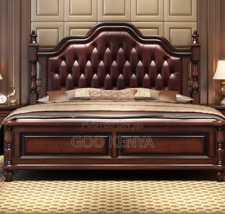 Home Bed; Modern Light Luxury Soft Bed With Solid Wood Frame