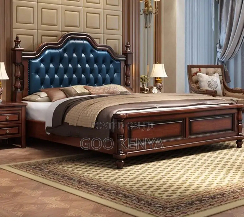 Home Bed; Modern Light Luxury Soft Bed With Solid Wood Frame