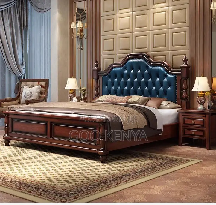 Home Bed; Modern Light Luxury Soft Bed With Solid Wood Frame