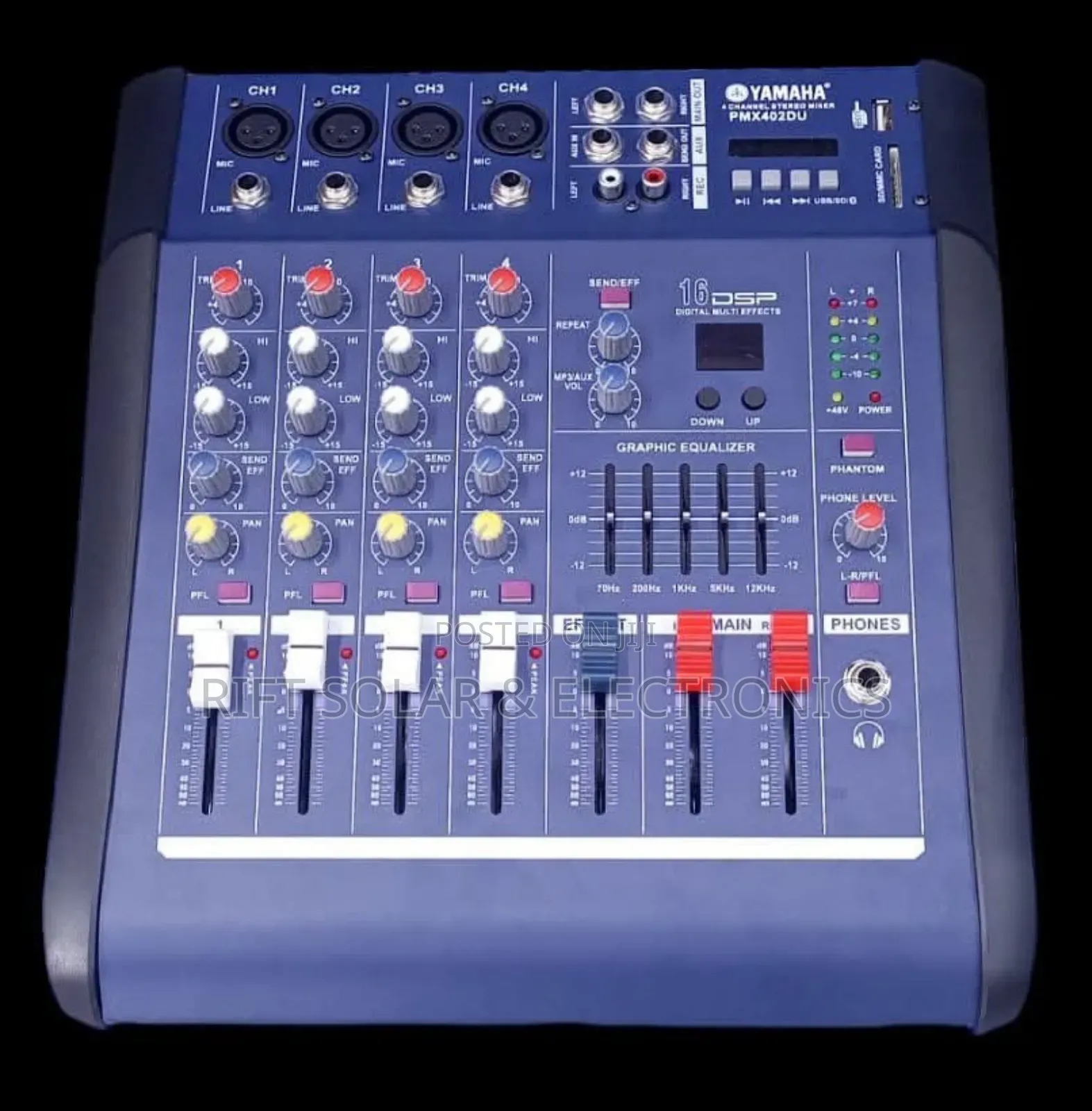 Yamaha 4 Channels Powered Mixer 500 Watts Output Power Usb/Bluetooth