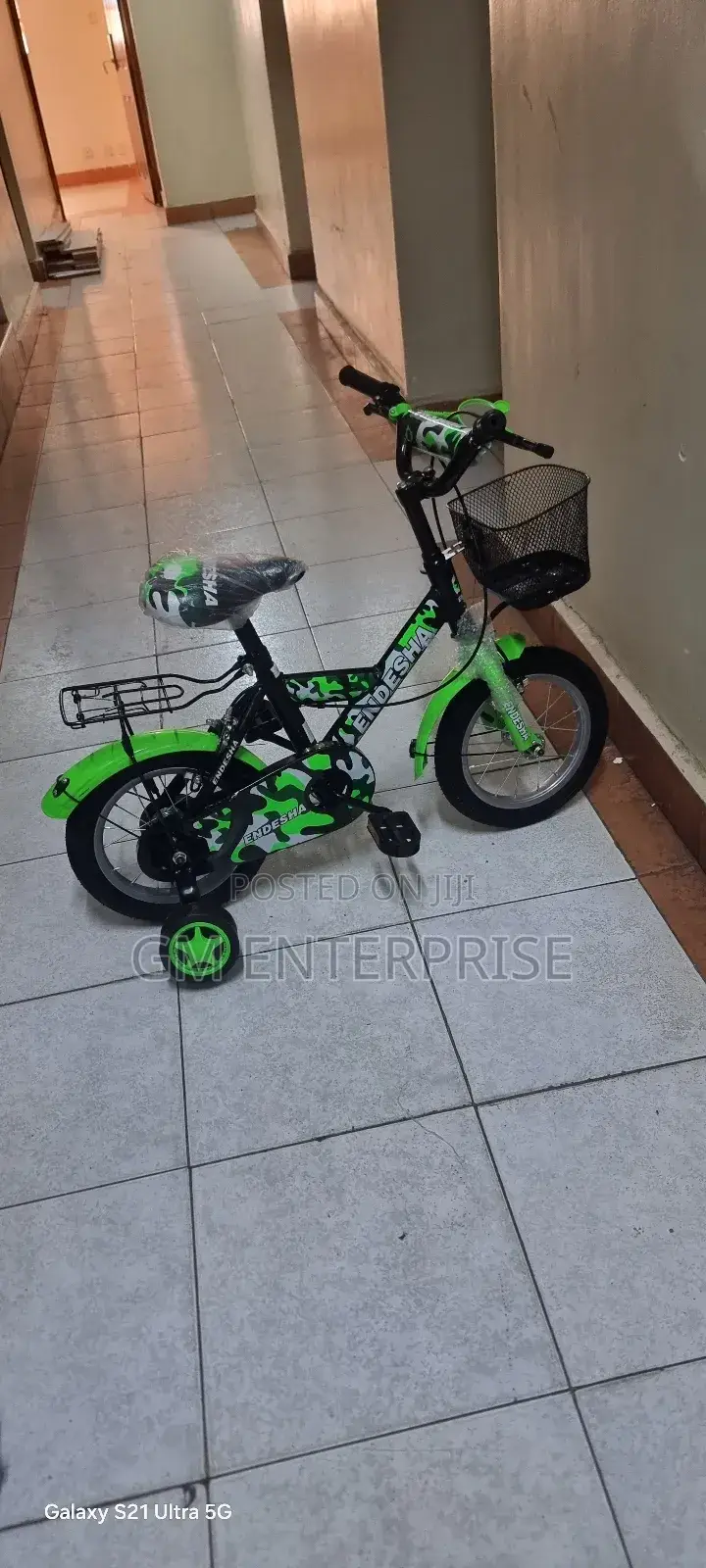Bicycle Size 12 for Kids-Green