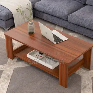 Home Table; Woood Mahogany Modern Compact Tea Table for Office