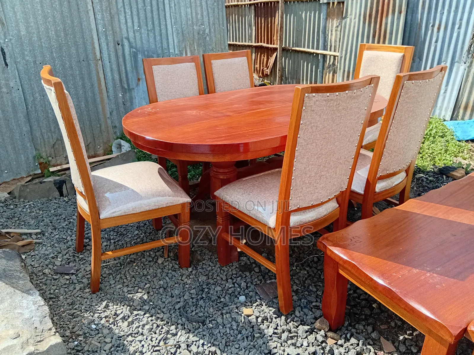 Dining Set a Smart Pure Mahogany 6 Seater Dining Set
