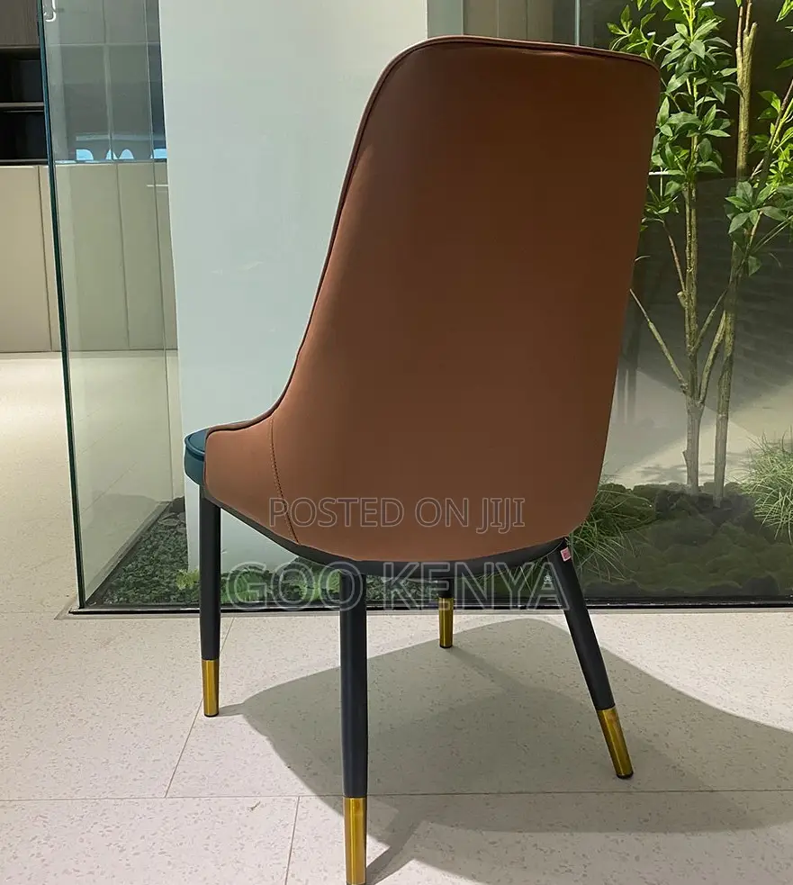 Home Chair; Designer Diamond Pattern Leather Dining Chair for Home