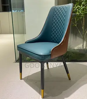 Home Chair; Designer Diamond Pattern Leather Dining Chair for Home