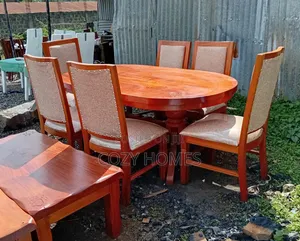 Dining Set a Smart Pure Mahogany 6 Seater Dining Set