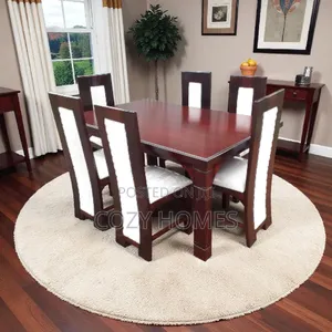 Dining Set a Boldly Designed Wooden 6 Seater Dining Set Availabl