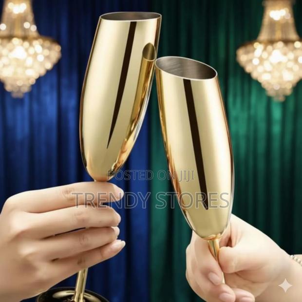 Gold Champagne Flute - main view