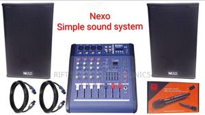 4 Channels Mixer - (2) 12" Nexo Speaker's - Wired Microphone Set - thumbnail 2