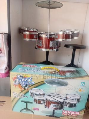 Musical Drum Set With a Stool - main view