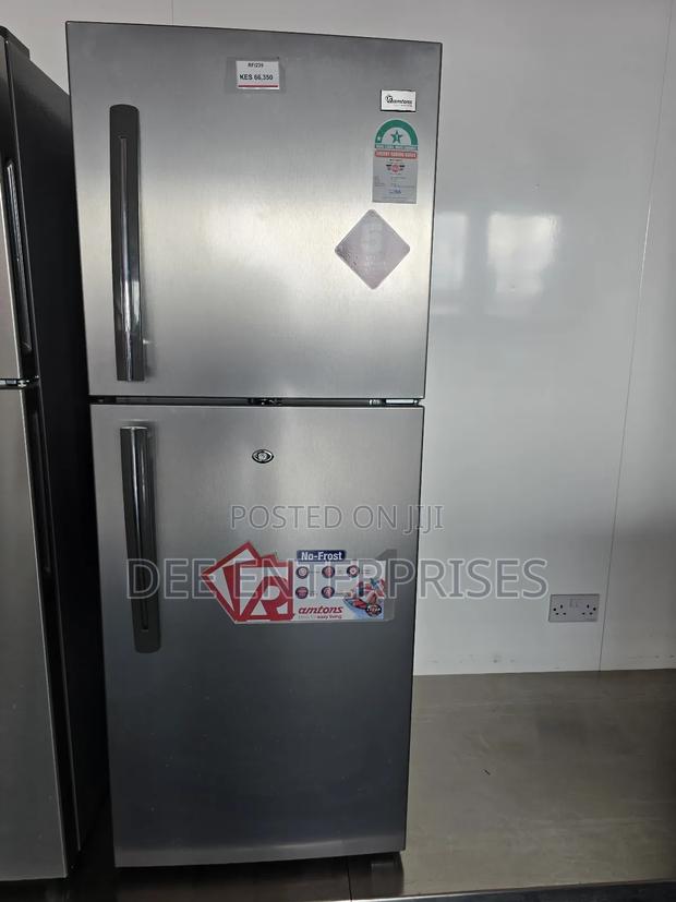 Ramtons Rf/239-196 Litres Double Door No Frost Fridge-Silver