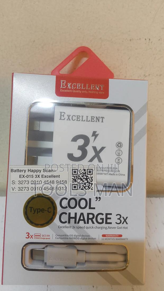 Excellent 3x Power Adapter, a Fast-Charging Usb Wall Charger. - thumbnail 3