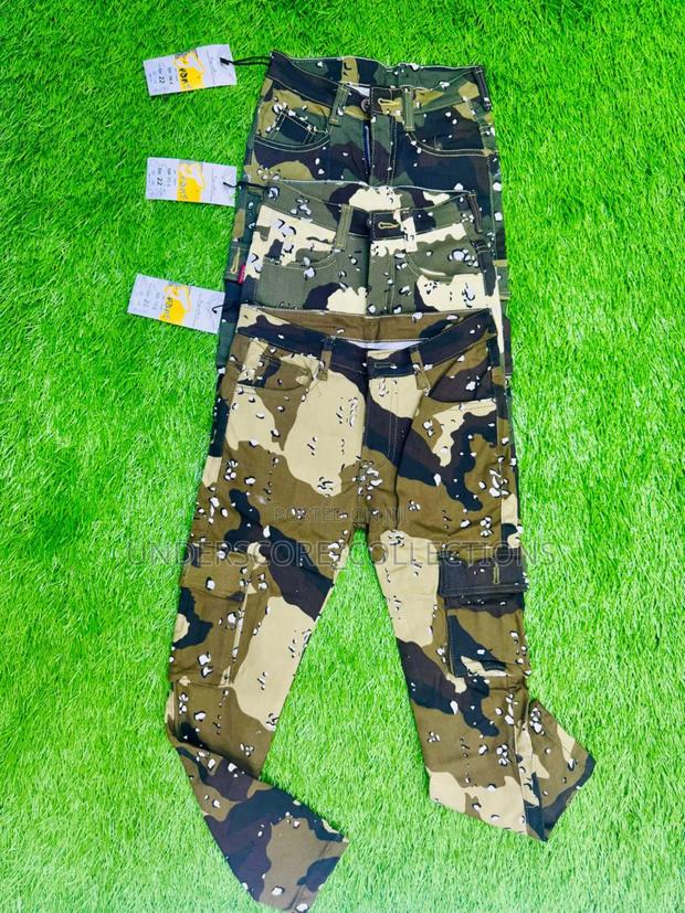 Army Colour Cargo Pants