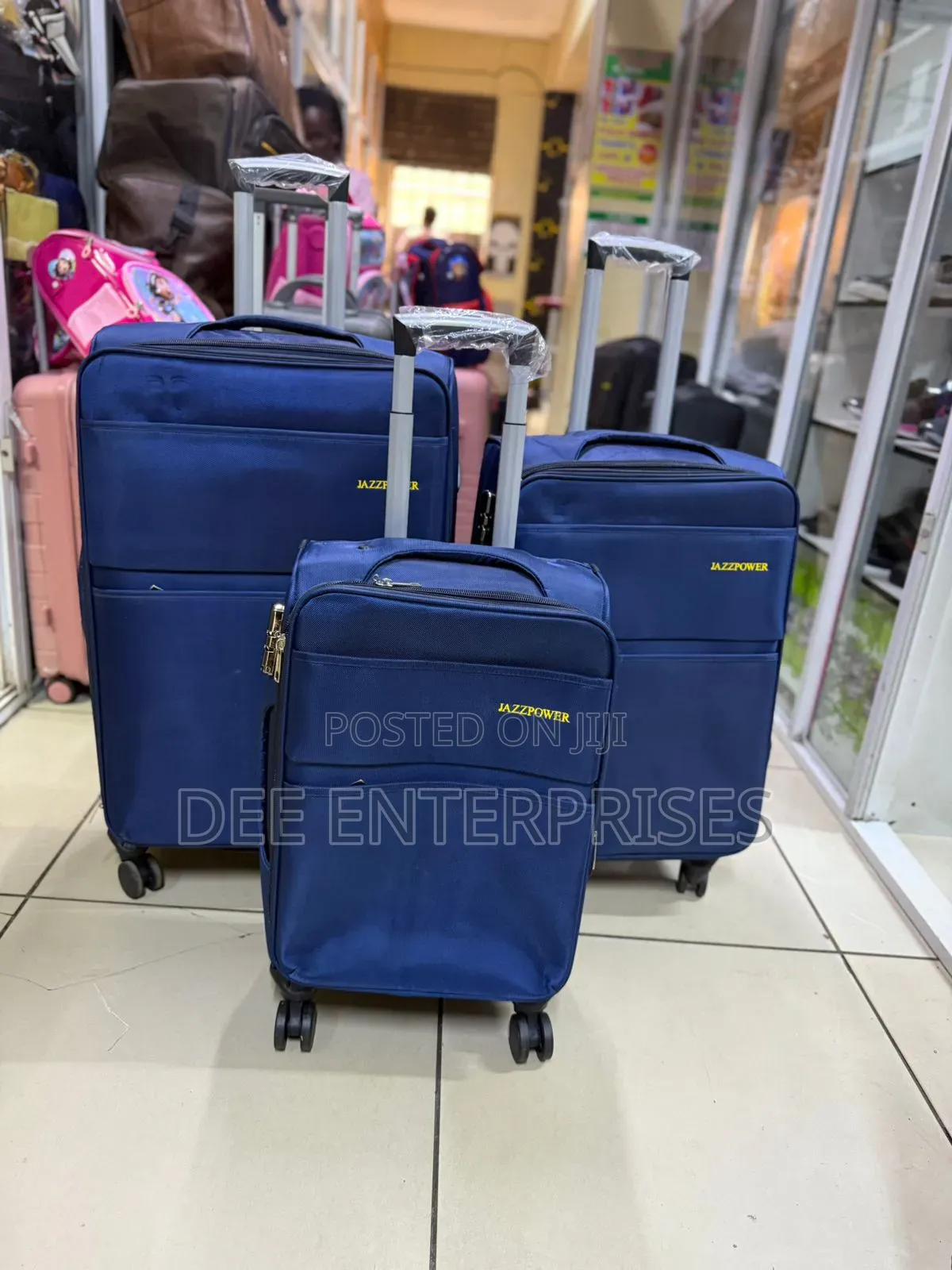 Jazz Power 3 in 1 Fabric Suitcases Set
