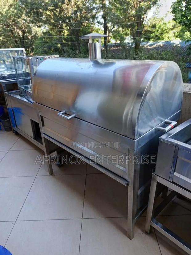 Portable Stainless Steel Barbecue Grill - main view
