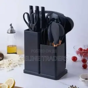 Silicone Spoons Black 19 Pc