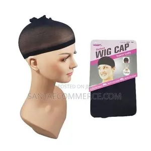 Black Stretchy Wig Cap
