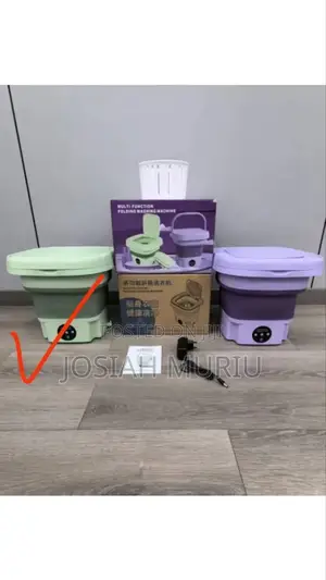 7.5kg Foldable Washing Machine (Purple and Green)