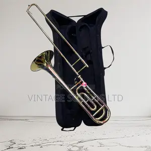 Bb/F Single Valve Bass Trombone Instrument (Gold Finish)