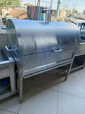 Stainless Steel BBQ With Lid - thumbnail 2