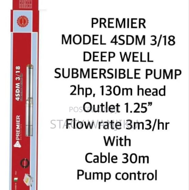 2hp Premier Submersible Water Pump