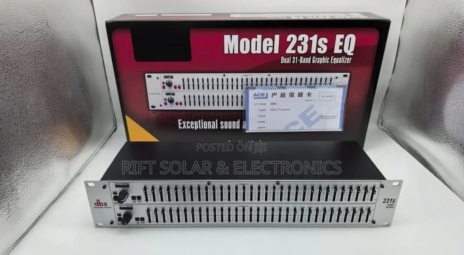 DBX Dual 31 Bands Graphics Equilizer 231q