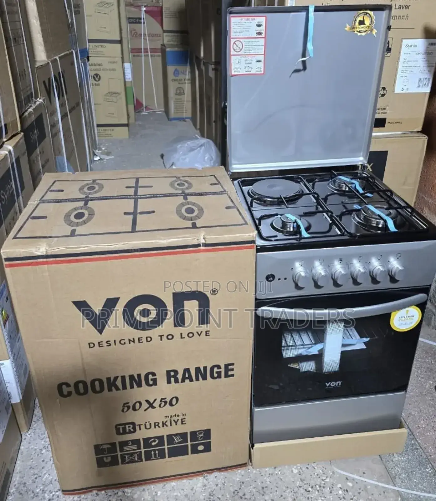50×50 Von 3+1 Standing Cooker