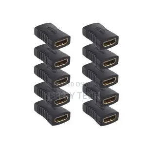 Hdmi Compatible Female to Female Extender Adapter - 10pcs