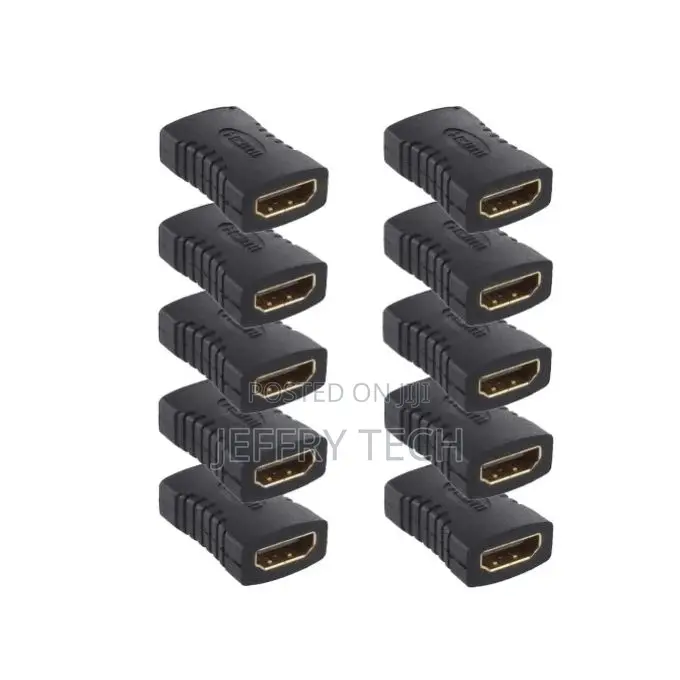 Hdmi Compatible Female to Female Extender Adapter - 10pcs