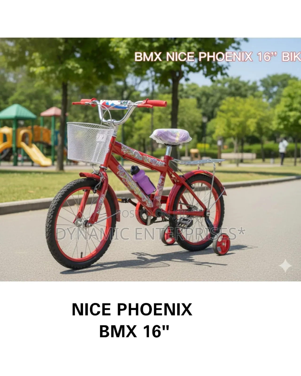 A Red Kids' Bicycle