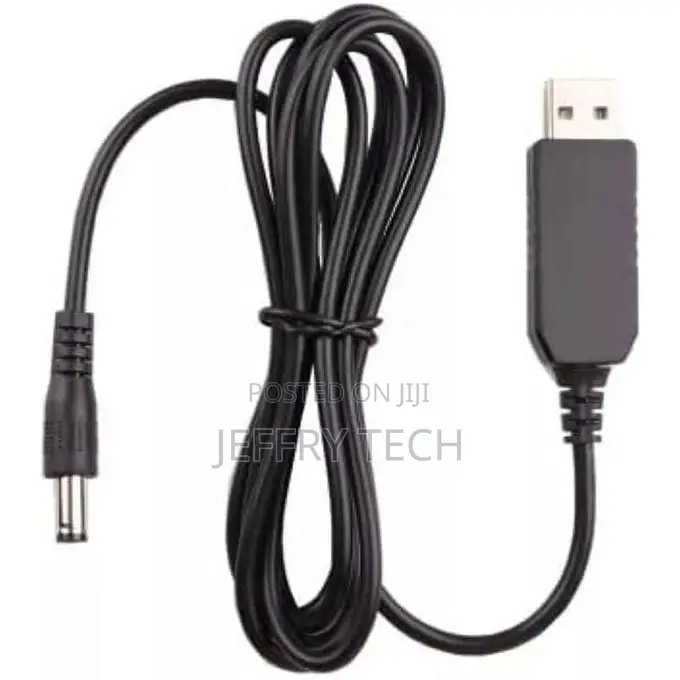 Usb Power Cable to Adapter Jack 5.5 X 5.2mm 5v to 12v (Power Bank Rou