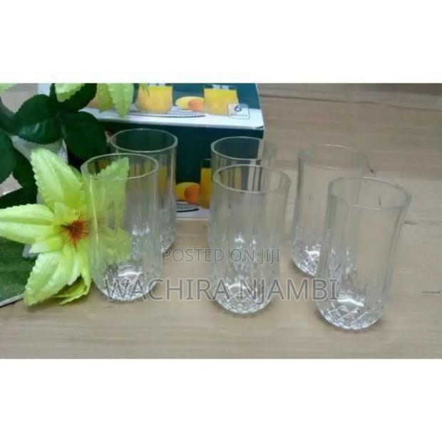 6pc Long Diamond Glasses Set
