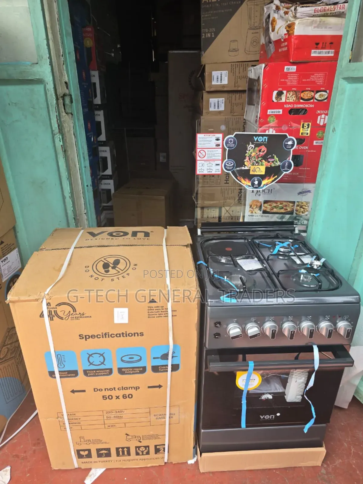 Classic 50*60 Von 3+1 Standing Cooker With Jet