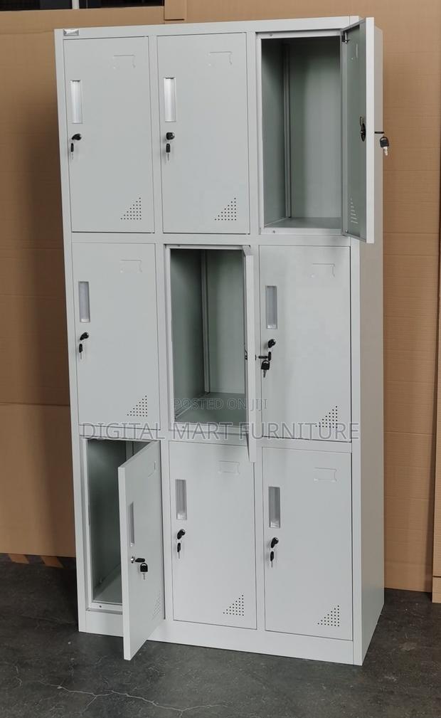 Nine Locker With Keys Storage Cabinet - thumbnail 9
